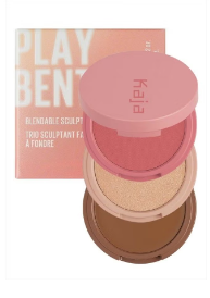 3-in-1 Blendable Sculpting Trio - Play Bento | with Mango Seed Butter, Cream Bronzer, Powder Blush, and Highlighter, 02 Cloud Latte